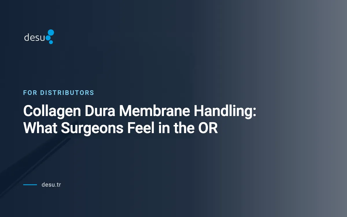 Collagen Dura Membrane Handling: What Surgeons Feel in the OR