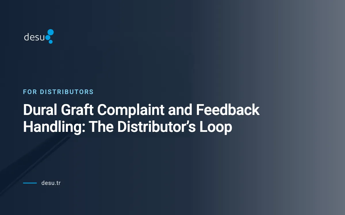 Dural Graft Complaint and Feedback Handling: The Distributor’s Loop