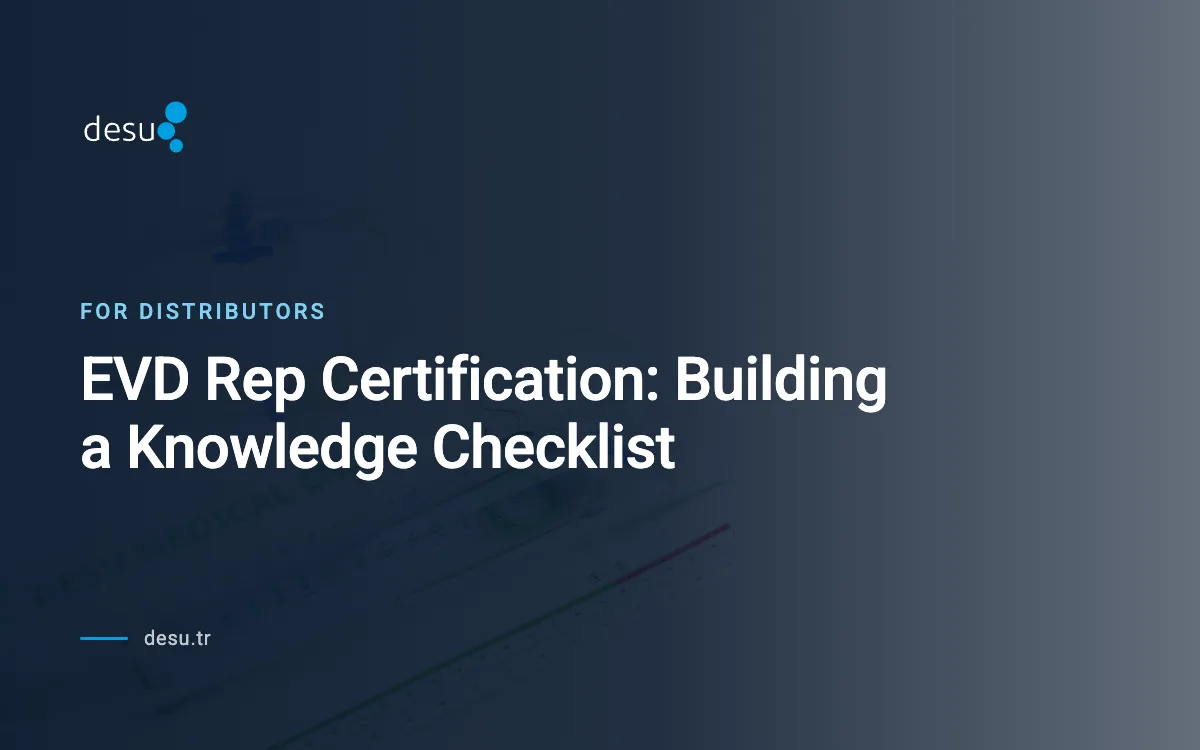 EVD Rep Certification: Building a Knowledge Checklist