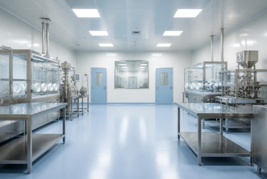 Empty cleanroom production area